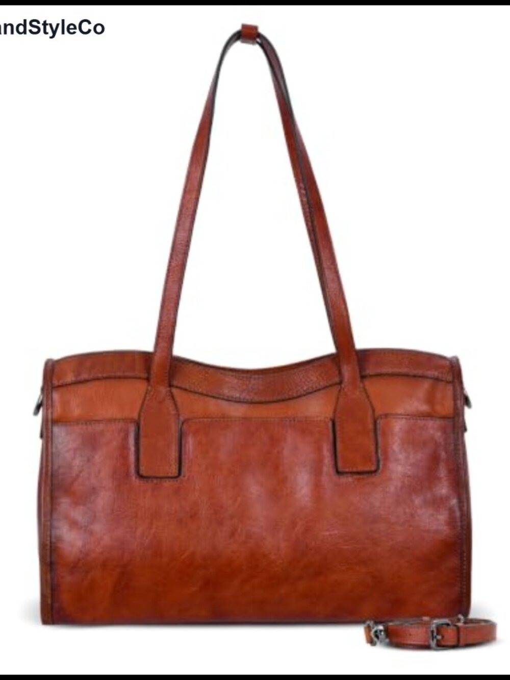 Genuine Leather Shoulder Bag Large Tote Fits 13" Laptop